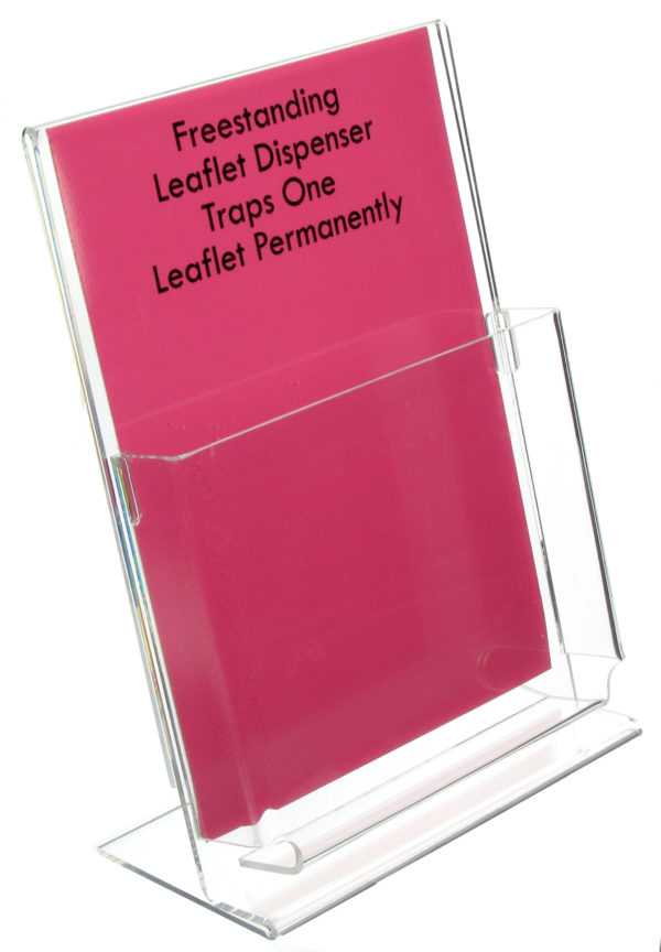 Freestanding Leaflet Holders – Traps Leaflet Permanently