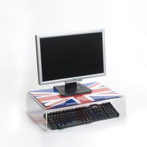 Monitor Riser / Laptop Stand Union Jack (Top Print)