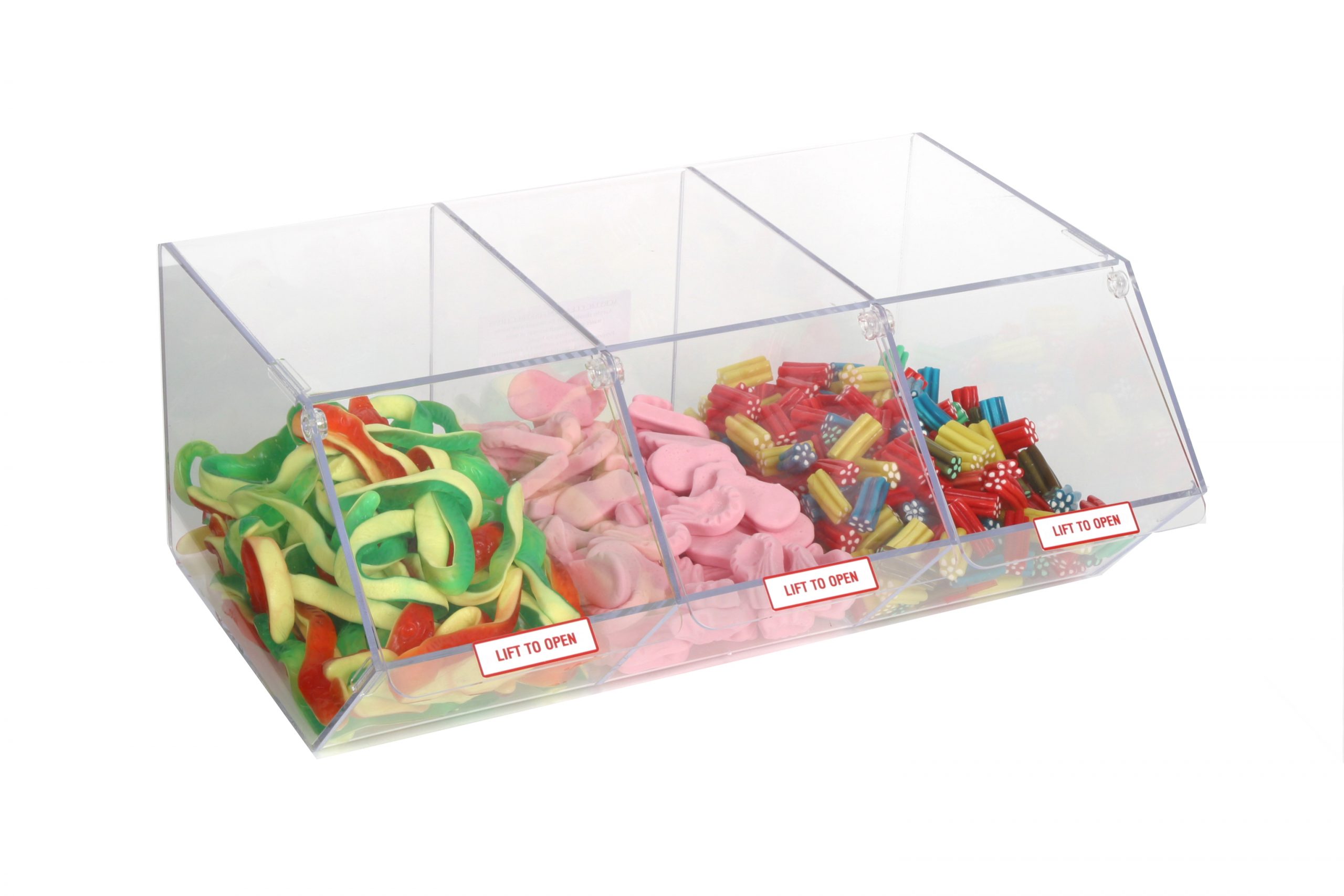 Pick & Mix Dispenser for Unwrapped Sweets: Single Section W x PM9713 167mm 