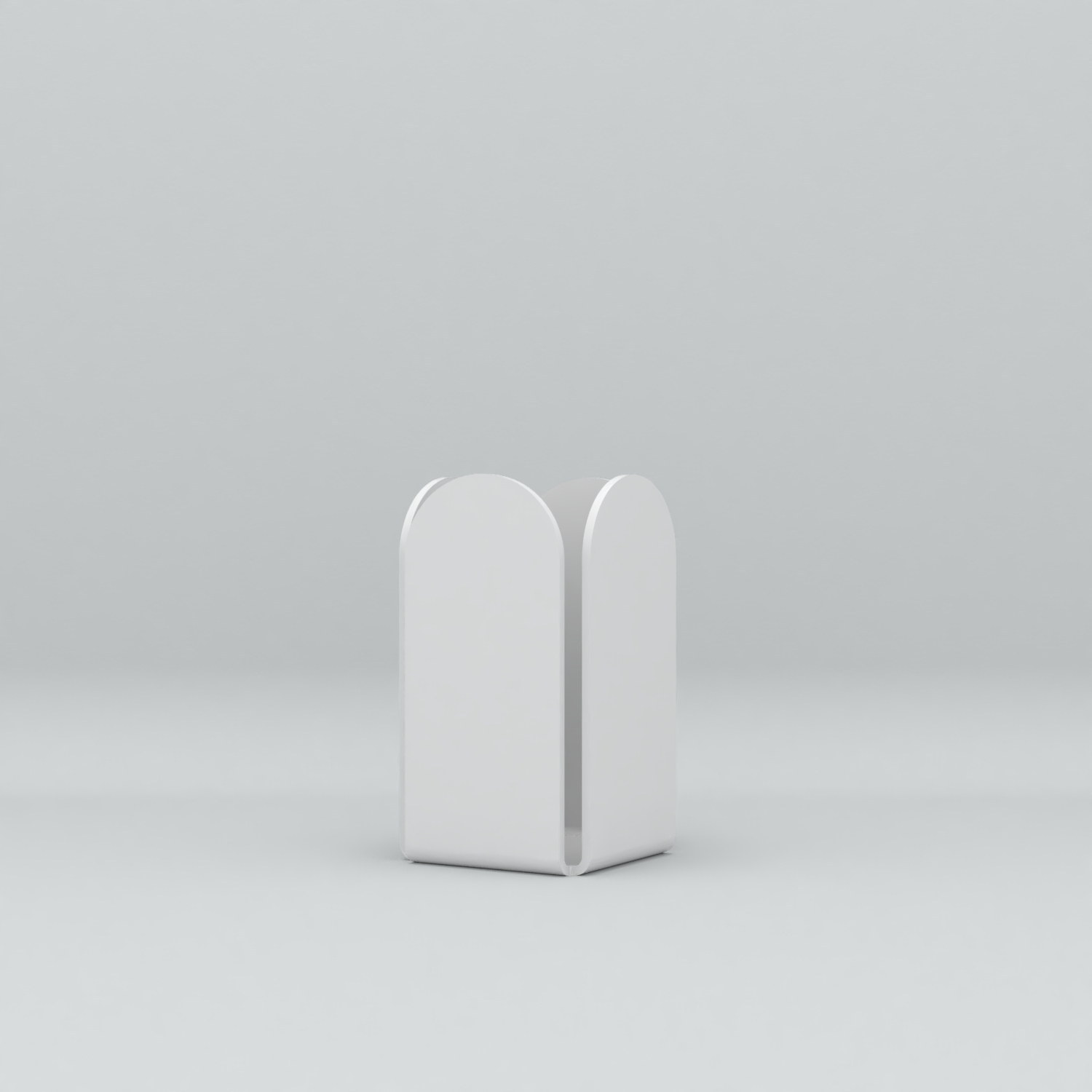 An image of Tall Stationery Holder / Pen Pot. Moonlight White